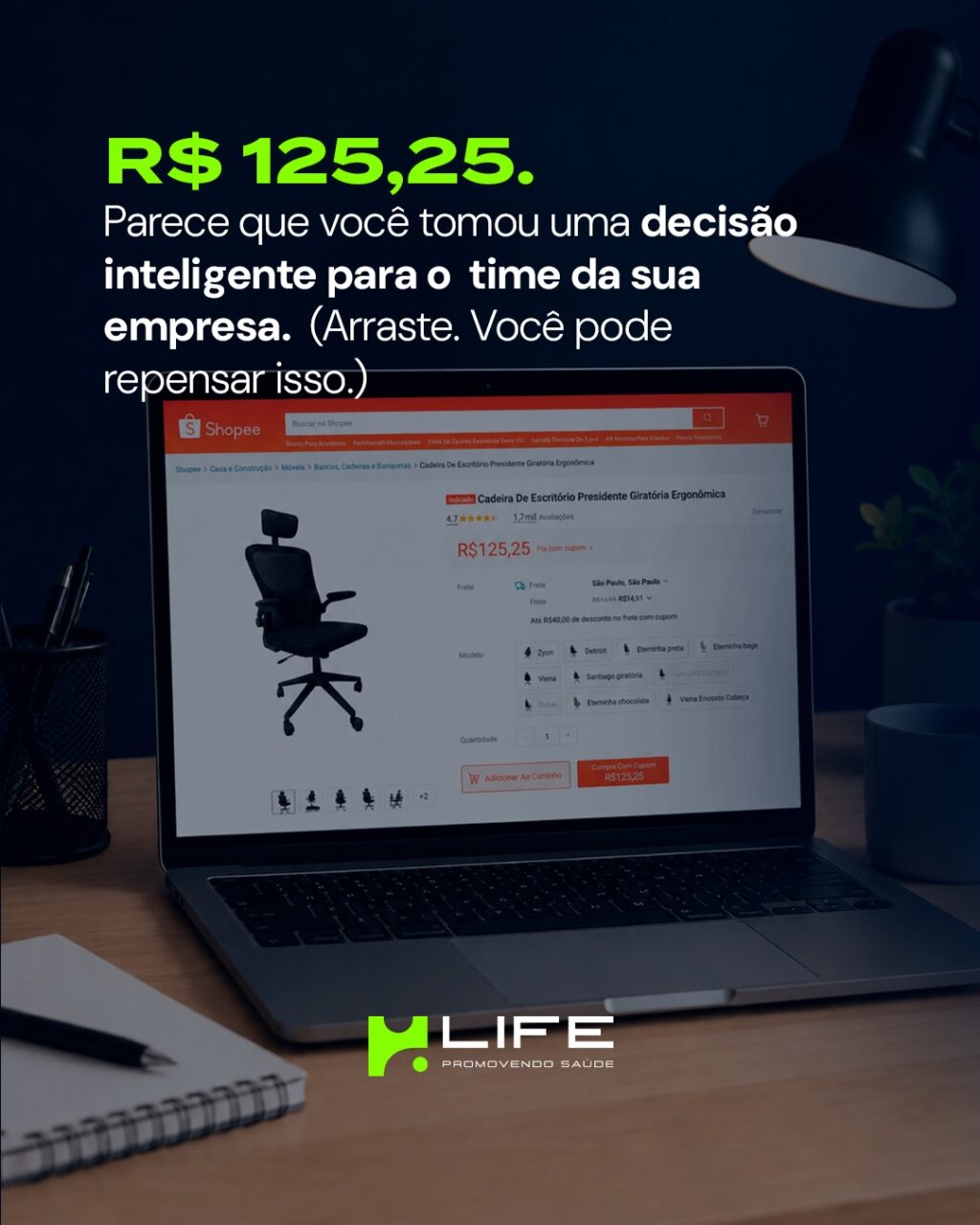 Instagram post from hlifeassessoria. This post is in position 0.