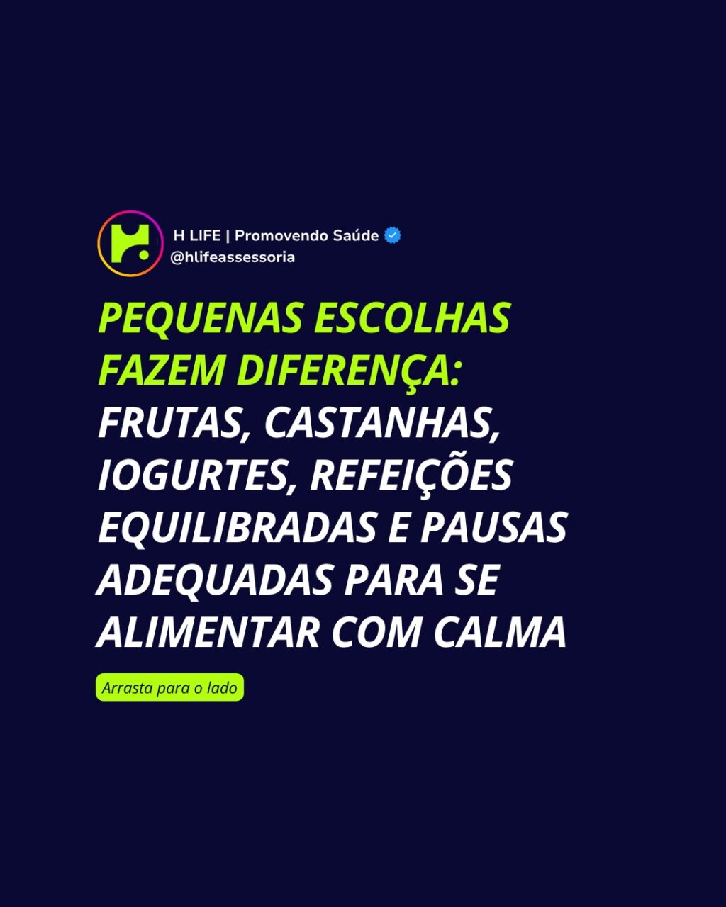 Instagram post from hlifeassessoria. This post is in position 3.