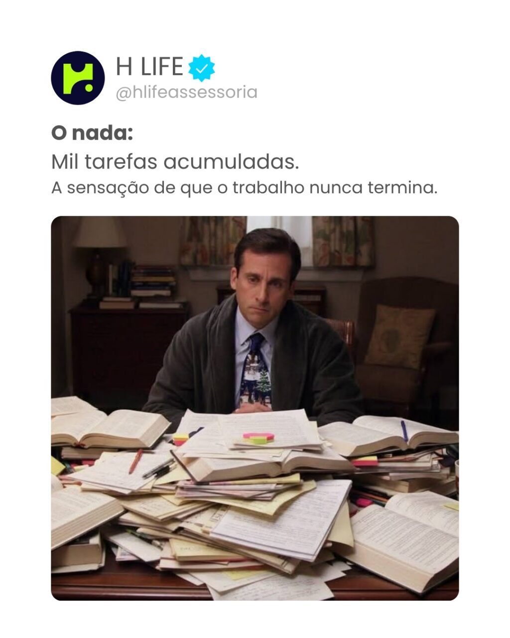 Instagram post from hlifeassessoria. This post is in position 1.