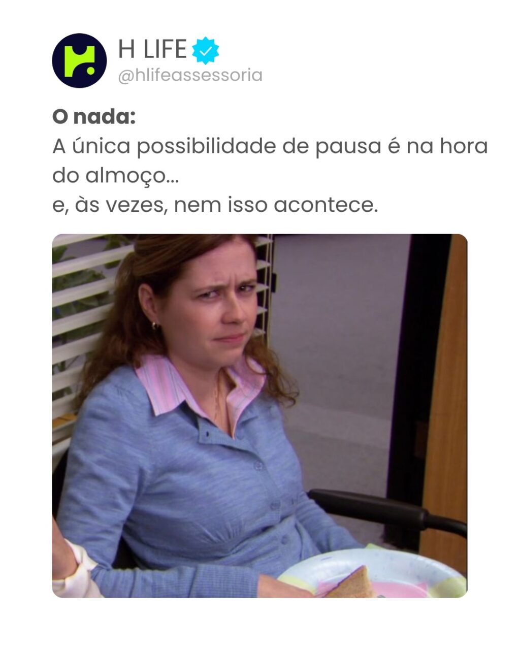 Instagram post from hlifeassessoria. This post is in position 2.